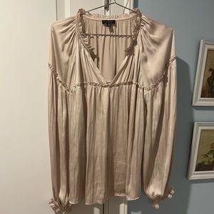 Current Air Size Large Silk Blouse